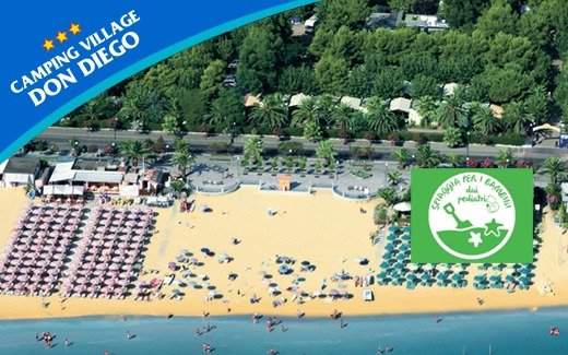 Spiaggia con ombrelloni e mare, vicino a una pineta.